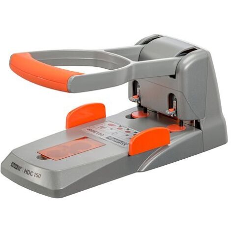Rapid HDC150 Perforateur manuel argent orange bureau (1/4)