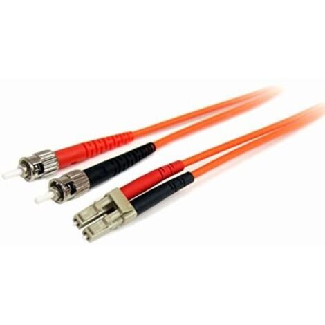 FIBLCST2 StarTech.com FIBLCST2 - Câble fibre optique duplex multimode OM1 62.5/125 LC/ST (2 mètres) (1/3)