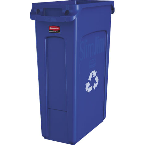 Rubbermaid, Poubelle SLIM JIM®, capacité 87 l, avec canaux (1/5)