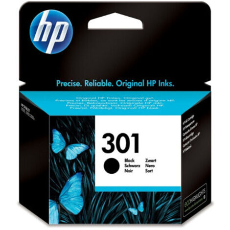 HP 301 Black Original Ink Cartridge cartouche d'encre 1 pièce(s) Rendement standard
