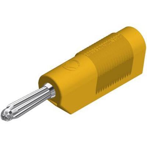 Fiche banane mâle Ø de la broche: 4 mm SKS Hirschmann BSB 20 K 930729103 jaune 1 pc(s) D29947 (1/2)