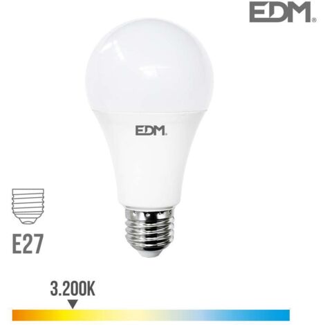 Ampoule Led E27 27w Lumière Chaude Edm éclairage Puissant Et économique, Lumière Chaude 3200k. - Edm (1/2)