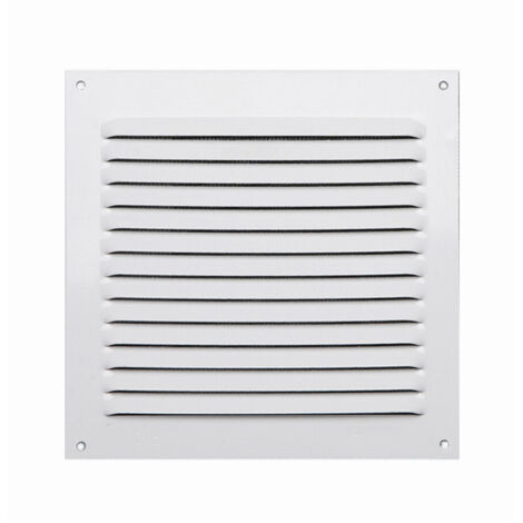 Grille aération VMC aluminium laqué blanc 150x150mm – Épaisseur 0,6mm – Installation facile pour circulation d'air optimale (1/2)
