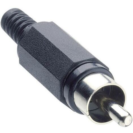 Cinch/RCA mâle, droit Lumberg XSTO 1-BK Nombre de pôles: 2 noir 1 pc(s) D26633 (1/3)