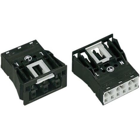 Connecteur d'alimentation série (connecteur réseau) WINSTA MIDI WAGO 770-703 femelle, droit Nombre total de pôles: 2 + PE 25 A noir 1 pc(s) D10731 (1/5)