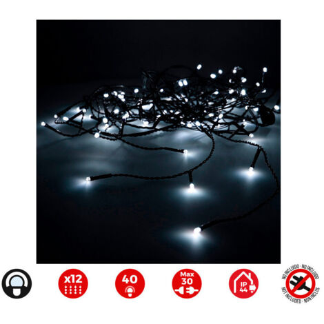 Rideau Icicle Easy-connect 2x0,5m 12 Bandes Blanc Froid 30v (usage Int. Ext.) Edm  Total 0,72w (1/3)