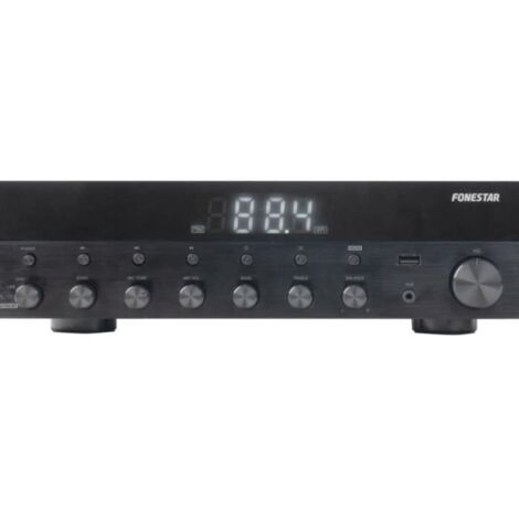 Amplificateur stéréo Bluetooth, USB/MP3, Radio FM, Hifi 60+60 RMS Power Fonestar As-6060 (1/3)