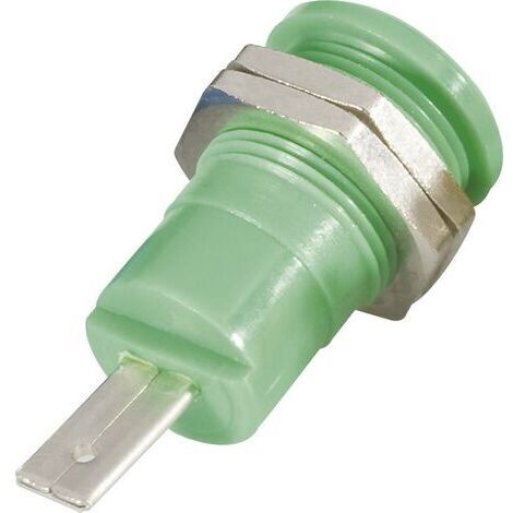 Douille banane de sécurité Ø de la broche: 4 mm Schnepp BU 4600 gr vert 1 pc(s) D29815 (1/3)