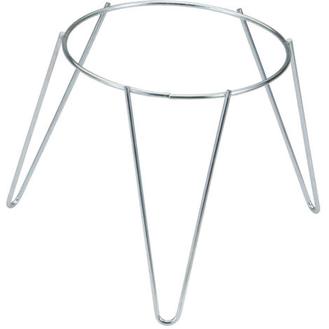 Pied support jardinière en acier zing blanc 18cm – Hauteur 22cm – Épaisseur 5mm – Solution élégante et robuste pour pots de fleurs – Saturnia - Sv03065