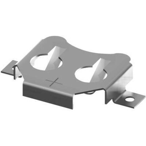 Support de pile bouton CR1616, CR1620, CR1632 Keystone Electronics SMT Holder for 16mm Cell-Tin Nickel Plate X39296 (1/2)