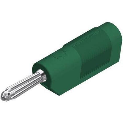 Fiche banane mâle Ø de la broche: 4 mm SKS Hirschmann BSB 20 K 930729104 vert 1 pc(s) D29908 (1/2)