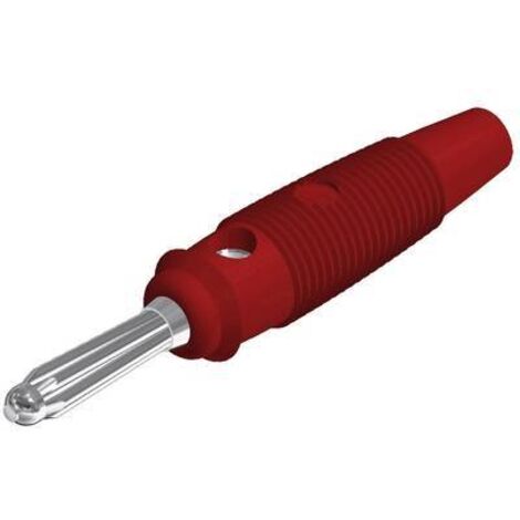 SKS Hirschmann BUELA 30 K Fiche banane mâle, droit Ø de la broche: 4 mm rouge 1 pc(s) D29792 (1/2)