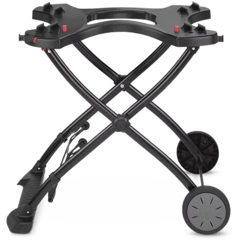 Chariot pour barbecue Weber Q 1000 et 2000 – Hauteur de travail ajustable – Rangement facile – Cuisine d'extérieur (1/10)
