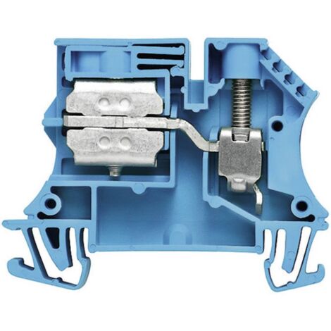 Bloc de jonction de neutre sectionnable Weidmüller WNT 10 10X3 1010980000-1 bleu 1 pc(s) D15665 (1/2)
