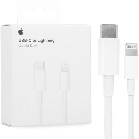 Apple Câble Lightning vers USB-C - 2 m - Câble de chargement et synchronisation pour iPhone / iPad / iPod avec connecteur Lightning