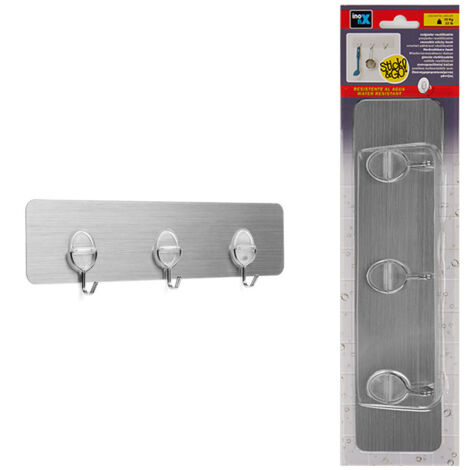 PORTE MANTEAU TRIP CROCH AMOV ACIER TRIPLE CROCHETS REUTILI TRANS INOFIX 1293-7- (1/3)