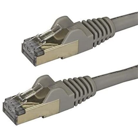 2M CAT6A PATCH CABLE - GRAY CAT 6A NETWORK CABLE - STP (1/3)