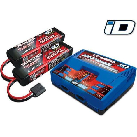 Traxxas Dual EZ Peak Plus Chargeur multifonction de modélisme 100 V, 230 V 8 A 2x accus LiPo fournis R477581 (1/2)
