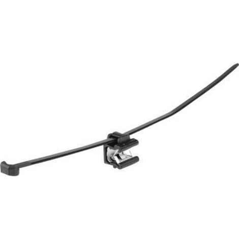 HellermannTyton 156-00007 T50ROSEC24-MC5-BK-D1 Serre-câble 200 mm 4.60 mm noir Faisceau de câbles sur le côté du montage 1 pc(s) S14936 (1/2)