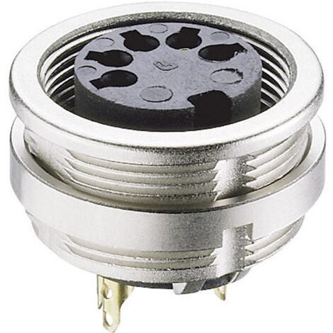 Connecteur rond DIN embase femelle, verticale Lumberg 0304 04 Nombre de pôles: 4 argent 1 pc(s) D22254 (1/3)