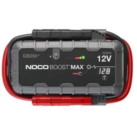 Booster de démarrage 12 V 5250 A Lithium – Protection thermique avancée – Compatible batteries plomb-acide – Lampe 600 lumens – Noco