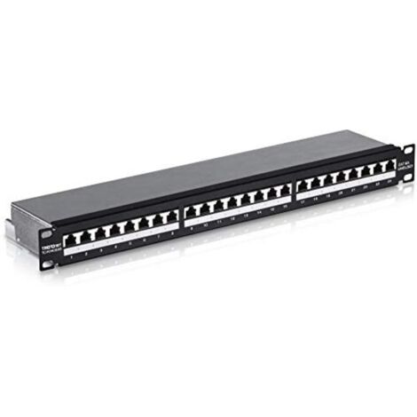 TRENDnet TC-P24C6AS Panneau de brassage blindé 1U 24 ports Cat6A 1000BASE-T/10GBASE-T compatible avec Cat5e, Cat6, (1/5)