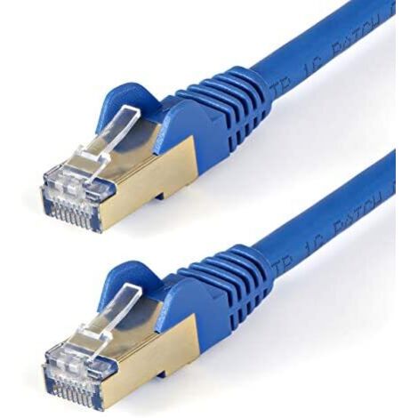 StarTech.com Cordon de raccordement CAT6a (1,5 m) sans crochet - Câble patch RJ45 - Turquoise (1/3)