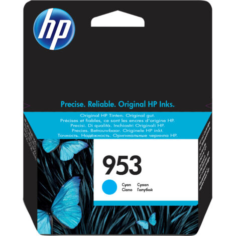 HP 953 Cyan Original Ink Cartridge cartouche d'encre 1 pièce(s) Rendement standard (1/5)