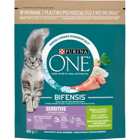PURINA One Bifensis Adult Sensitive - nourriture sèche pour chat - 800 g