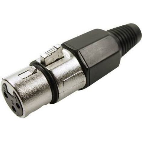 XLR femelle, droit Cliff FC6140 Nombre de pôles: 3 argent 1 pc(s) W90830 (1/2)