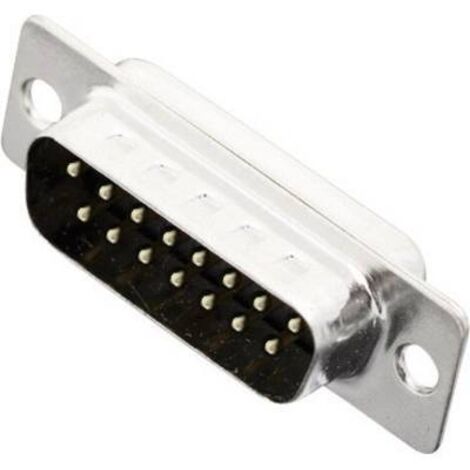 Embase SUB-D mâle 15 pôles MH Connectors 2101-0200-02 180 ° fût à souder 1 pc(s) D18616 (1/2)