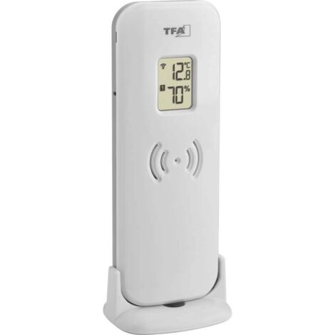 Capteur thermo/hygromètrique radio 433 MHz – Plage de mesure -40 à +60 °C – Humidité 10 à 99 % – Portée 100 m – Tfa Dostmann (1/7)