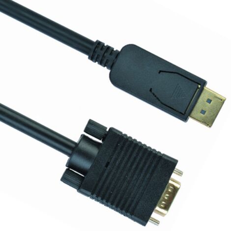 Gembird CCP-DPM-VGAM-6 câble adaptateur vidéo 1,8 m VGA (D-Sub) DisplayPort Noir (1/5)