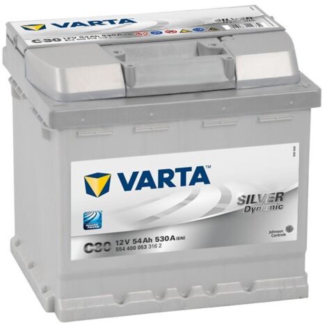 VARTA AUTOMOTIVE DYNAMIC SLI (C30) 12 V 54 AH 530 A - BATTERIE HUMIDE POUR VOITURE AVEC ÉQUIPEMENT STANDARD ET SANS SYSTÈME DE D (1/5)
