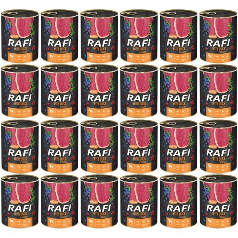Rafi nourriture pour chien canard myrtille canneberge 24x800g