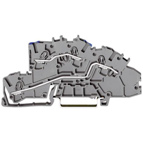 WAGO BLOC DE JONCTION À FUSIBLES 2006-1611 7.50 MM RESSORT DE TRACTION AFFECTATION: L GRIS 1 PC(S) (1/2)