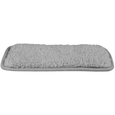 COUSSIN ISOLANT, ANTIGLISSE, 29 × 51 CM, GRIS, POUR CHAT/CHIEN, ADAPTÉ POUR BOÎTES DE TOUR CAPRI 1-3 (1/2)