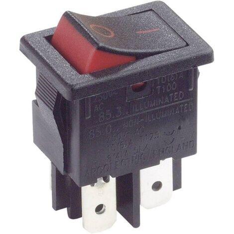 Arcolectric (Bulgin Ltd.) H8550XBAAA Interrupteur à bascule H8550XBAAA 250 V/AC 10 A 2 x Off/On à accrochage 1 pc(s) D79281 (1/4)