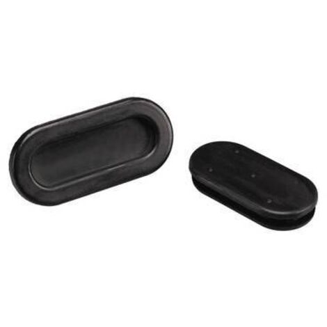 Passe-câbles PB Fastener 1028-01 trou oblong Ø max. des bornes 26.6 mm PVC noir 1 pc(s) S24799 (1/2)