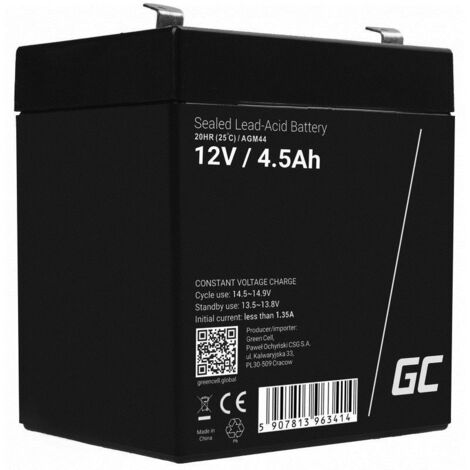 Green Cellule AGM44 batterie pour système ups Plomb Acide Scellé (VRLA) 12 V 4.5 Ah (1/5)