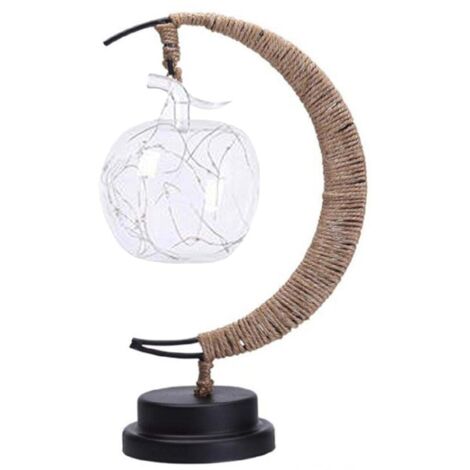 Lampe de table alimentee par batterie - pomme suspendue (1/4)