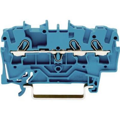 Borne de passage WAGO 2002-1304 5.20 mm ressort de traction Affectation: N bleu 1 pc(s) D27819 (1/2)