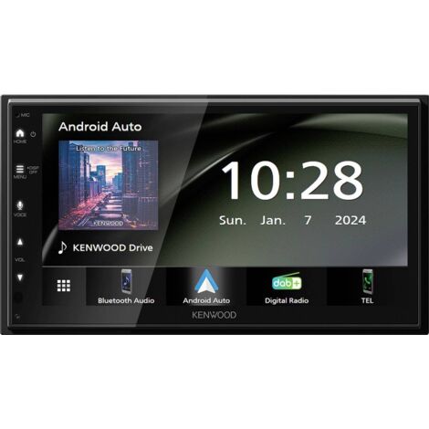 Kenwood DMX6523DABS car multimedia receiver Black Wifi Bluetooth (1/5)