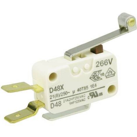 ZF D489-V3RD Microrupteur D489-V3RD 250 V/AC 21 A 1 x On/(On) à rappel 1 pc(s) D72395 (1/2)