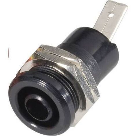 Douille banane de sécurité Ø de la broche: 4 mm Schnepp BU 4600 sw noir 1 pc(s) D21764 (1/2)