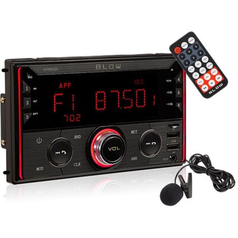 Autoradio 2DIN avec écran tactile 7,11 cm – Bluetooth 5.0 – 4 canaux 60W – Formats audio FLAC, MP3, WAV – Appels mains libres – Blow (1/5)