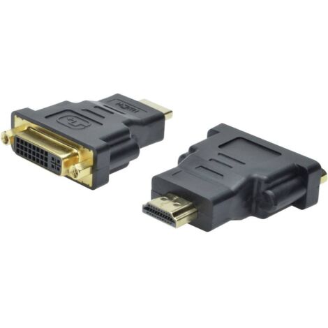 Adaptateur HDMI, DVI Digitus AK-330505-000-S [1x HDMI mâle - 1x DVI femelle 24+5 pôles] noir X46592 (1/4)
