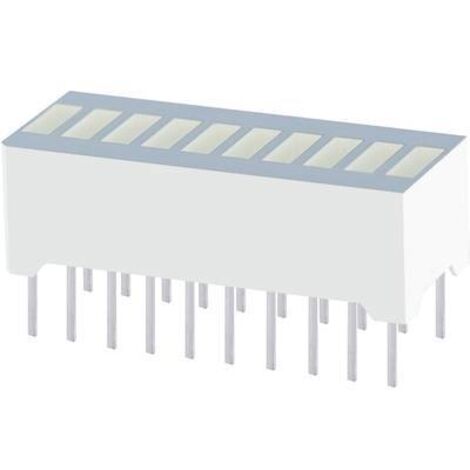 Kingbright DC-10CGKWA Bargraphe à LED x10 vert (l x H x P) 25.4 x 10.16 x 8 mm V378271 (1/2)