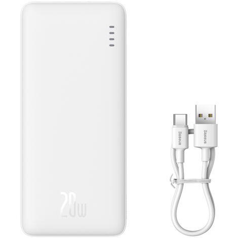 Batterie externe Baseus Airpow 10000mAh 20W (Blanche)
