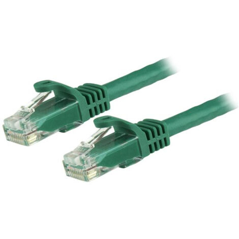 StarTech.com Cordon de raccordement UTP CAT6 - 7,5 m - Sans crochet - Câble patch RJ45 - Vert (1/3)